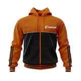 Orange & Black Zip Hoodie