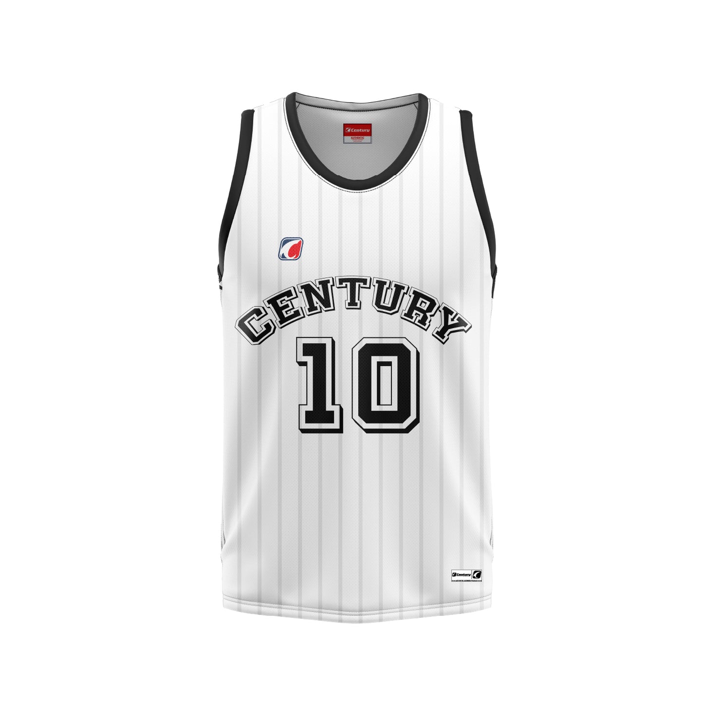 Basketball Top White Sublte Pattern