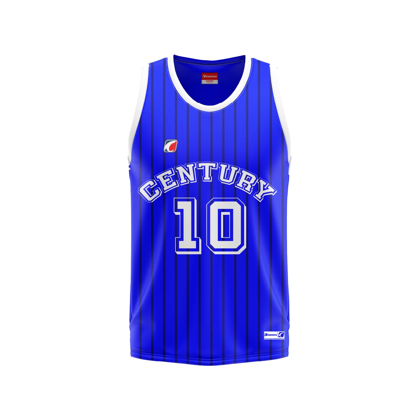 Basketball Top Blue Subtle Pattern