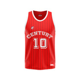 Basketball Top Red Suble Pattern