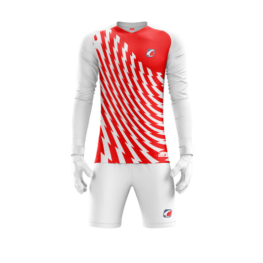 Goalkeeper Uniform White-Red