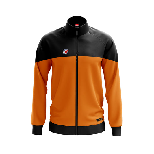 Full Zip Orange-Black