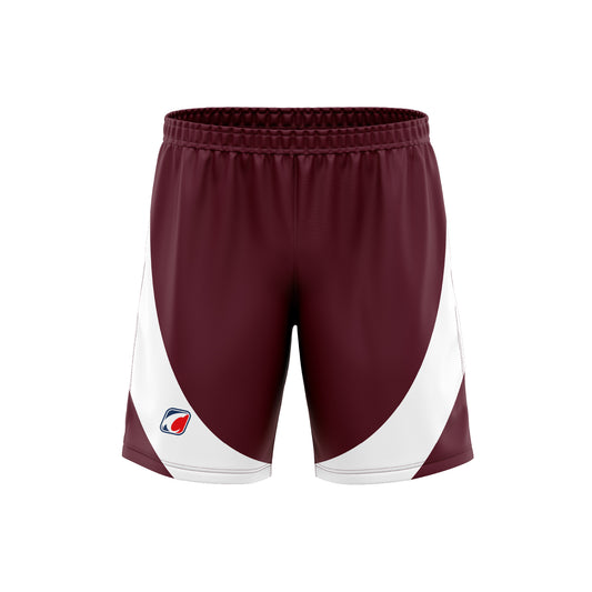 Basketball Shorts Maroon-White