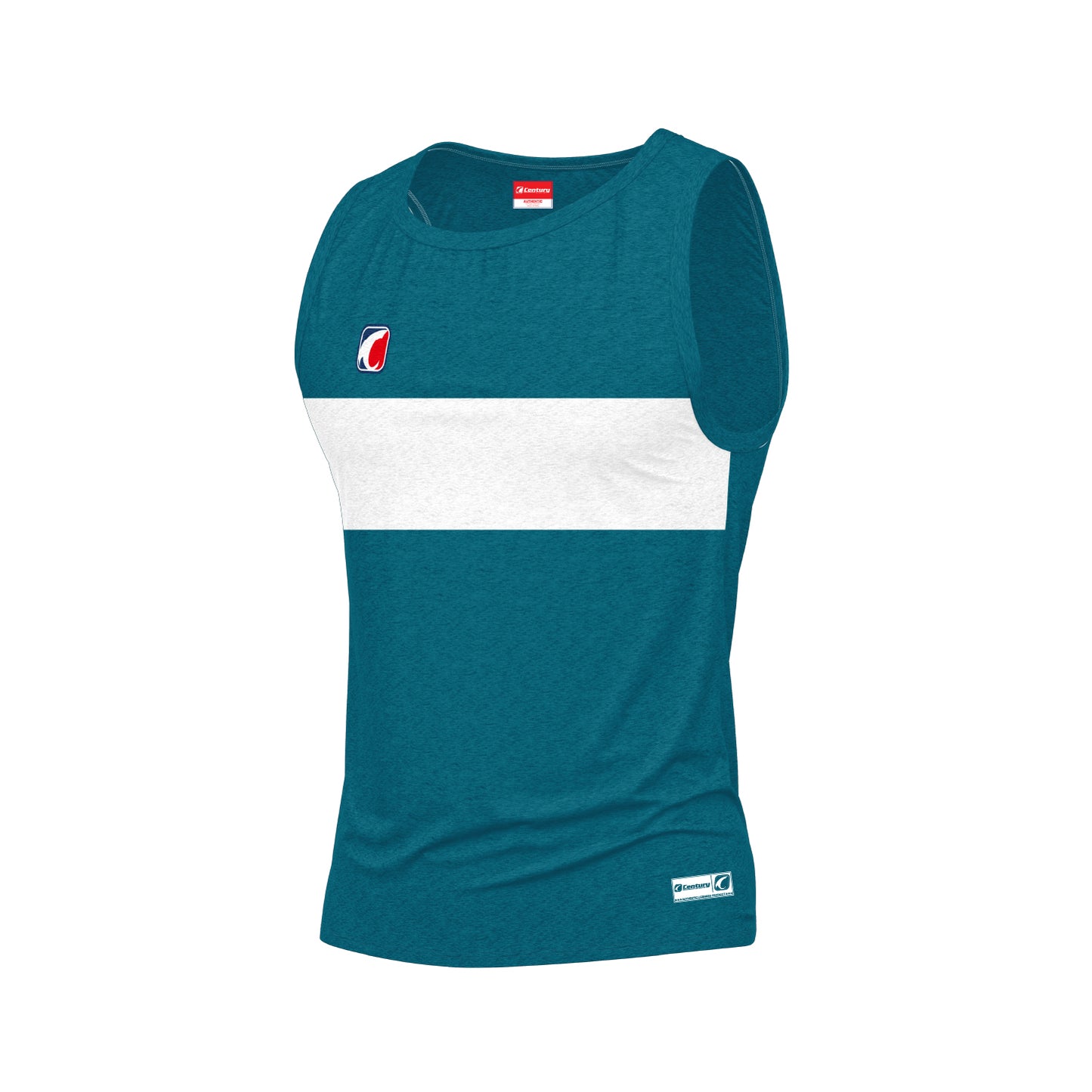 Sleeveless Blue-White