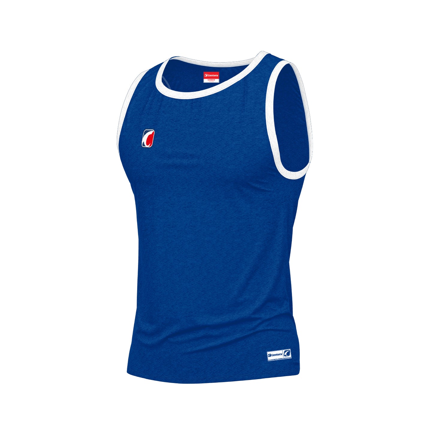 Sleeveless Blue-White