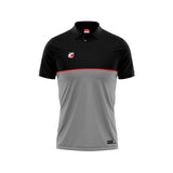 Polo Grey-Orange-Black