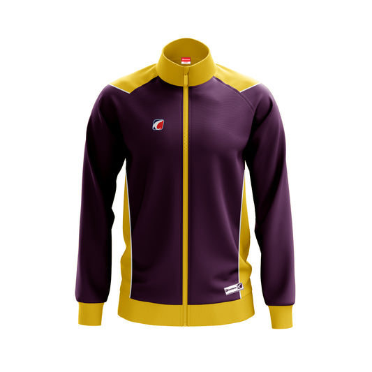 Full Zip Purple-Yellow