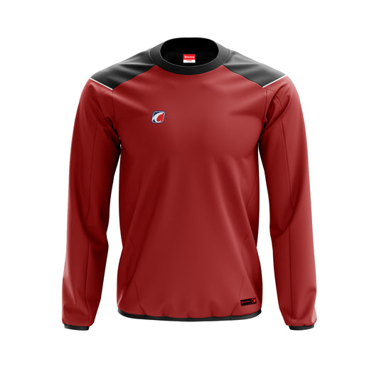 Crewneck Red-Black