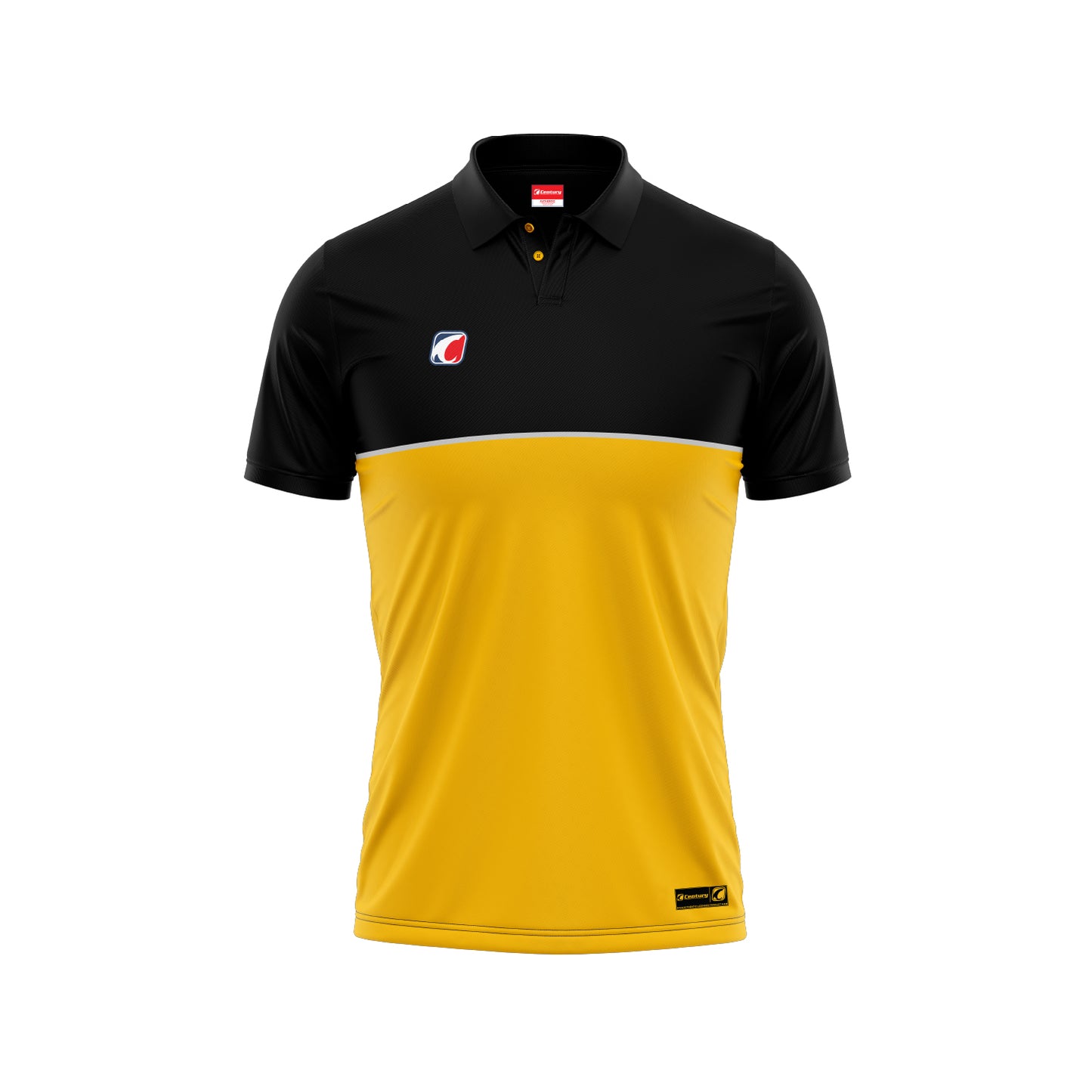 Polo Yellow-White-Black