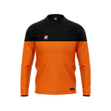Half Zip Orange-Black