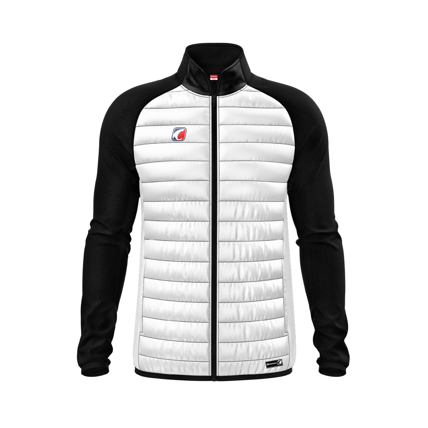 Fleece Jacket White-Black