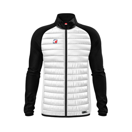Fleece Jacket White-Black