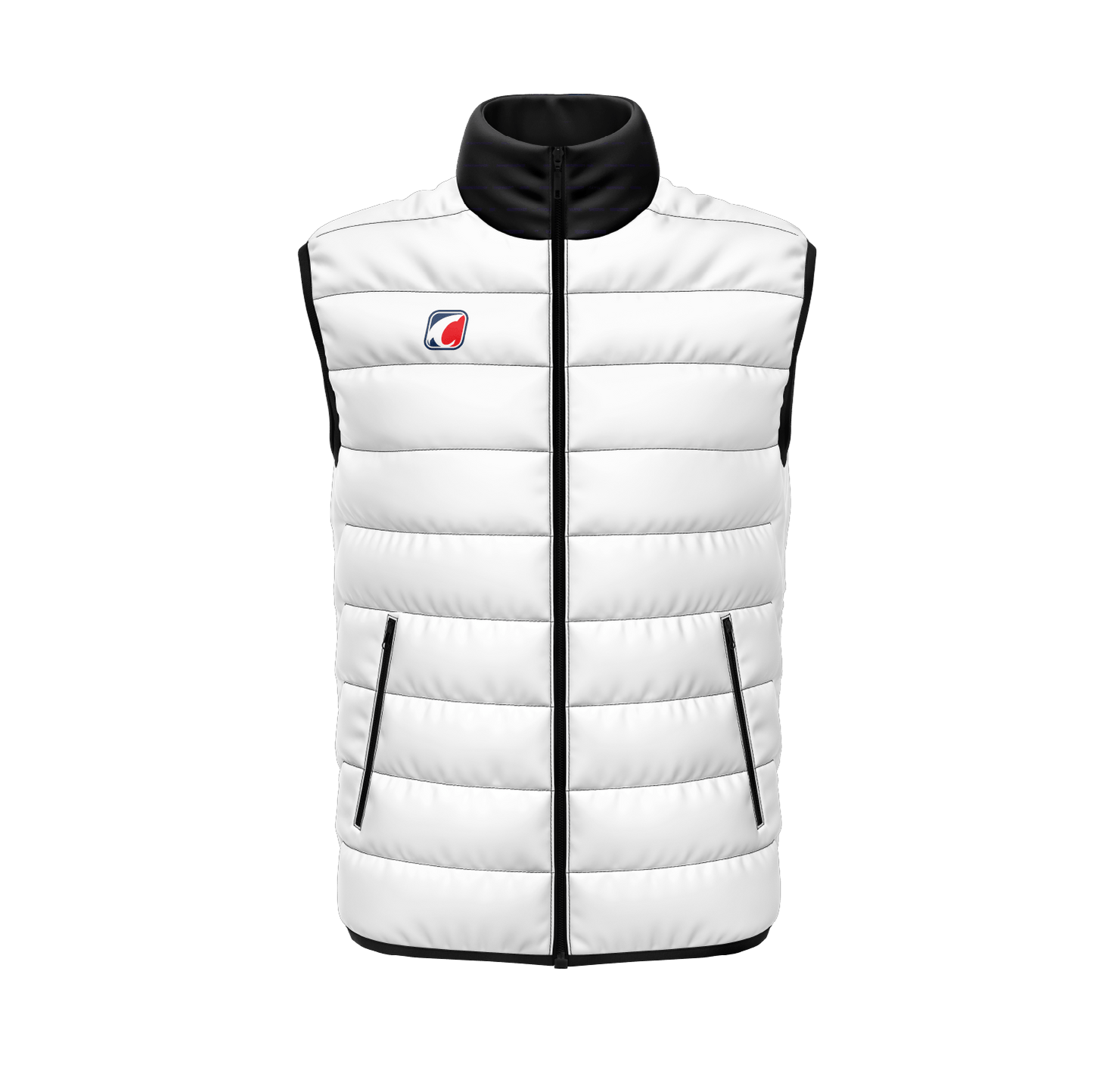 Vest White Balck