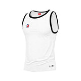 Sleeveless White-Black