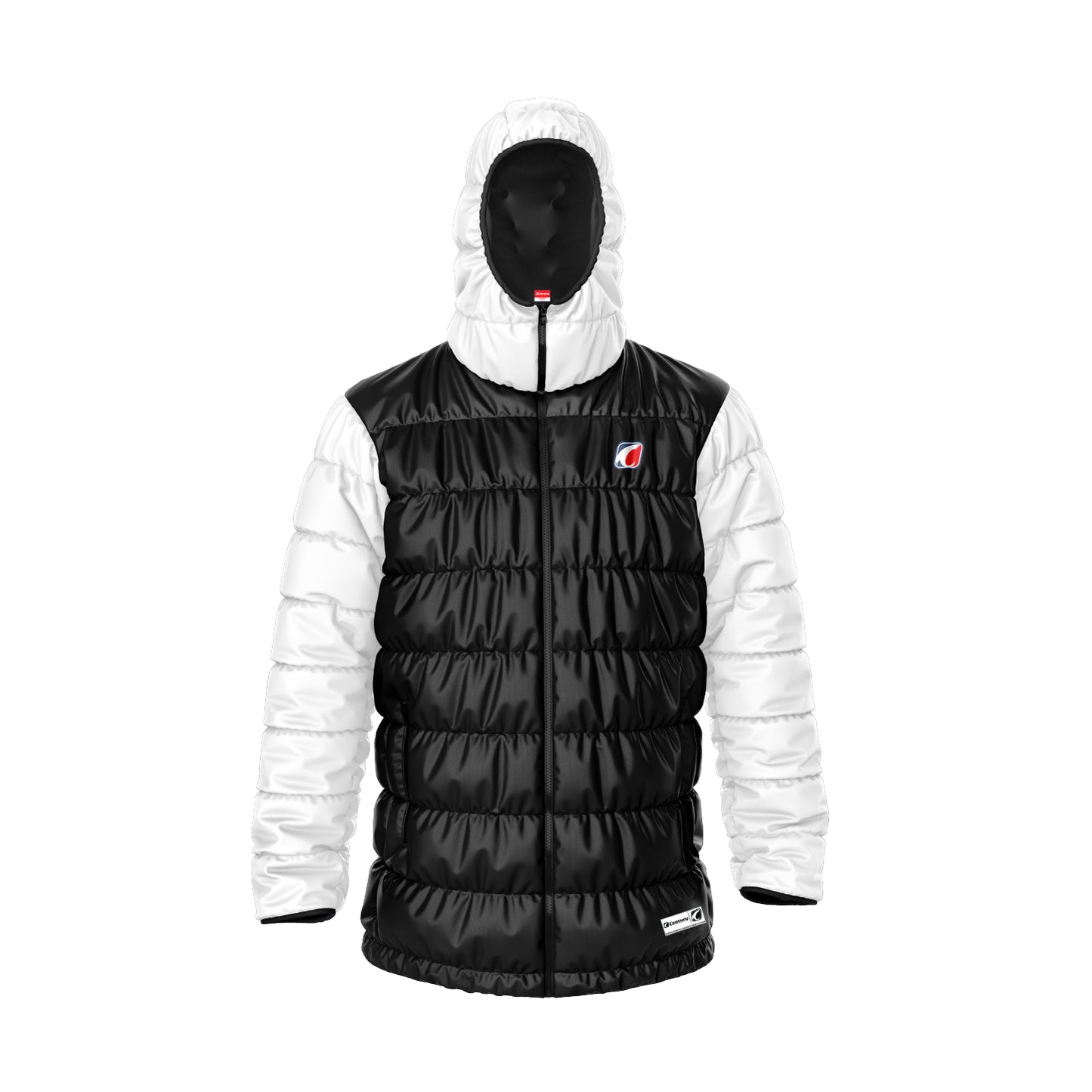 Puffer Jacket Black-White