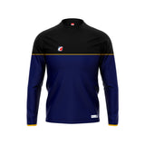 Half Zip Blue-Black