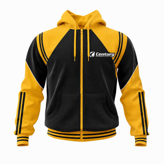 Yellow & Black Zip Hoodie