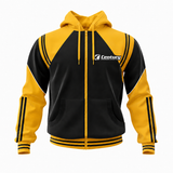 Yellow & Black Zip Hoodie