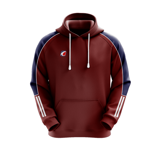 Blue & Maroon Hoodie